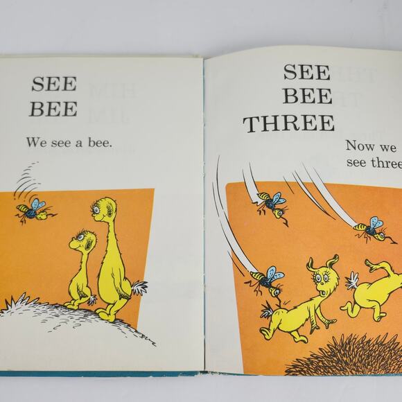 Dr. Seuss Hop On Pop 1963 Vintage Hardcover Book B-29 Beginner Books - Picture 10 of 12